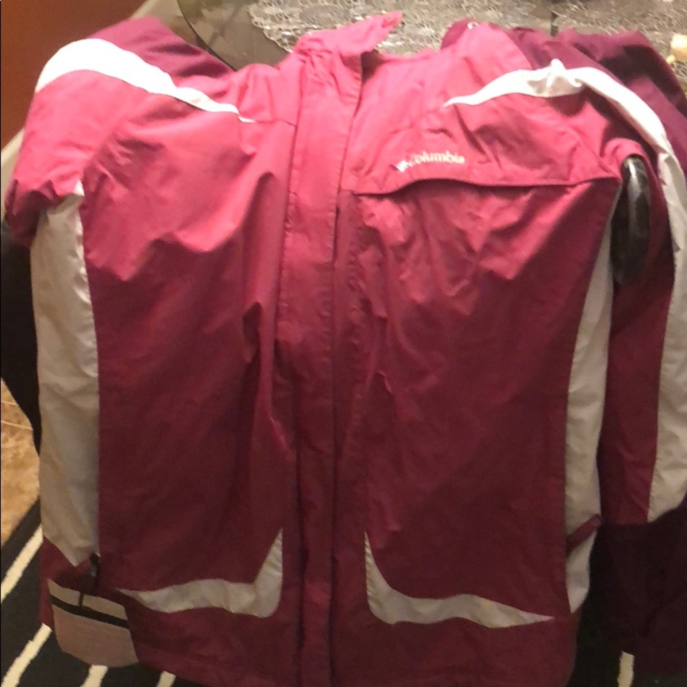 Pink Columbia Jacket Size Large